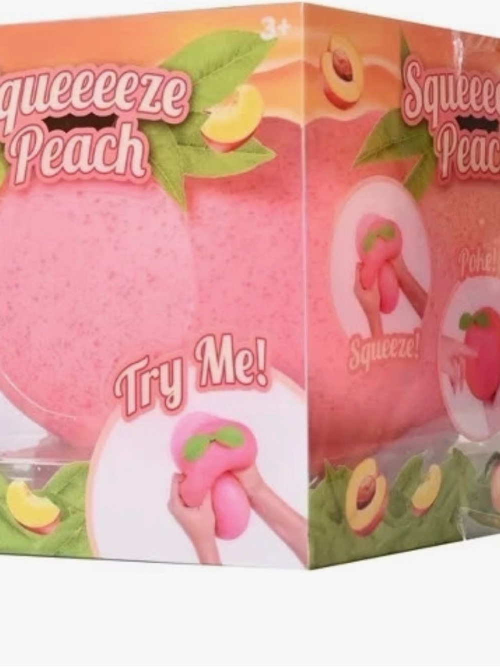 Sunny Days Viral 🍑 Sensory Squeeze Toy - Peach Fast shipping!